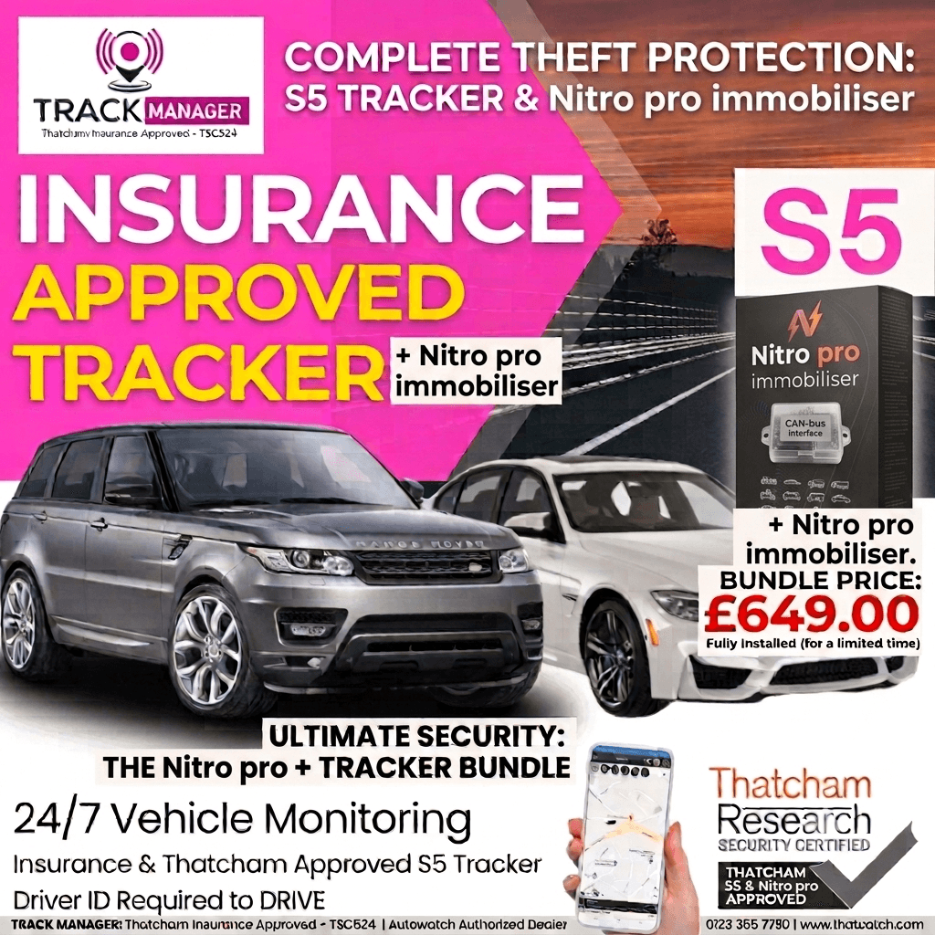 Nitro Pro immobiliser and S7 tracker package poster - Elite Car Security